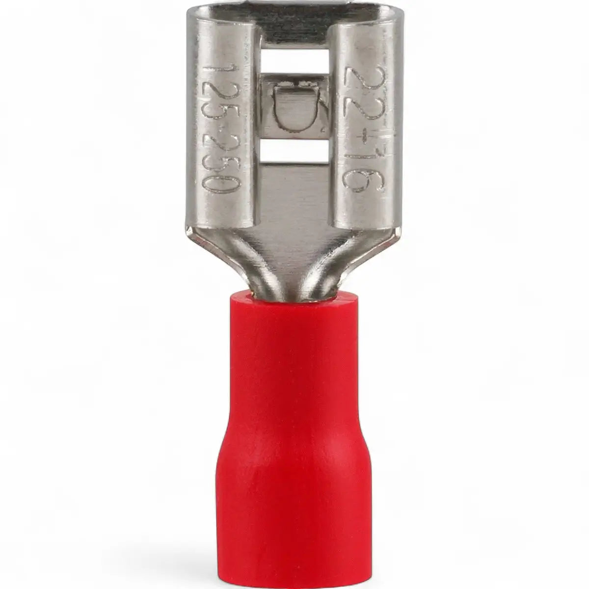 Pre-Insulated Female Disconnect Terminal - Red (25-Pack)