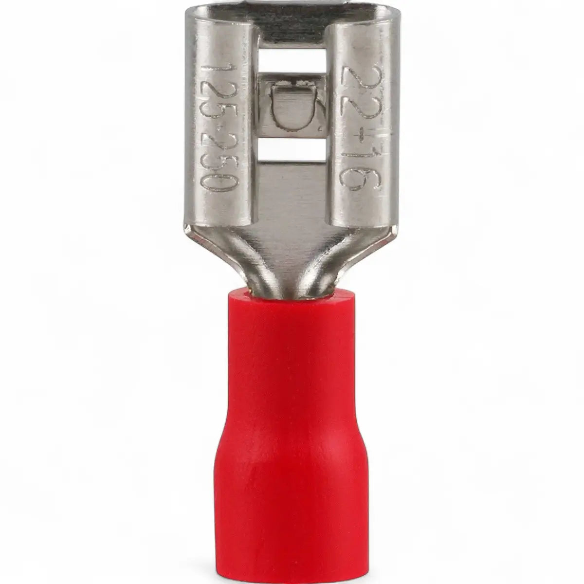 Pre-Insulated Female Disconnect Terminal - Red (25-Pack)