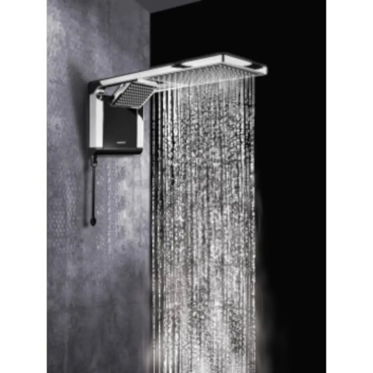 Black chrome duo shower