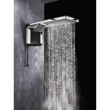 Black chrome duo shower