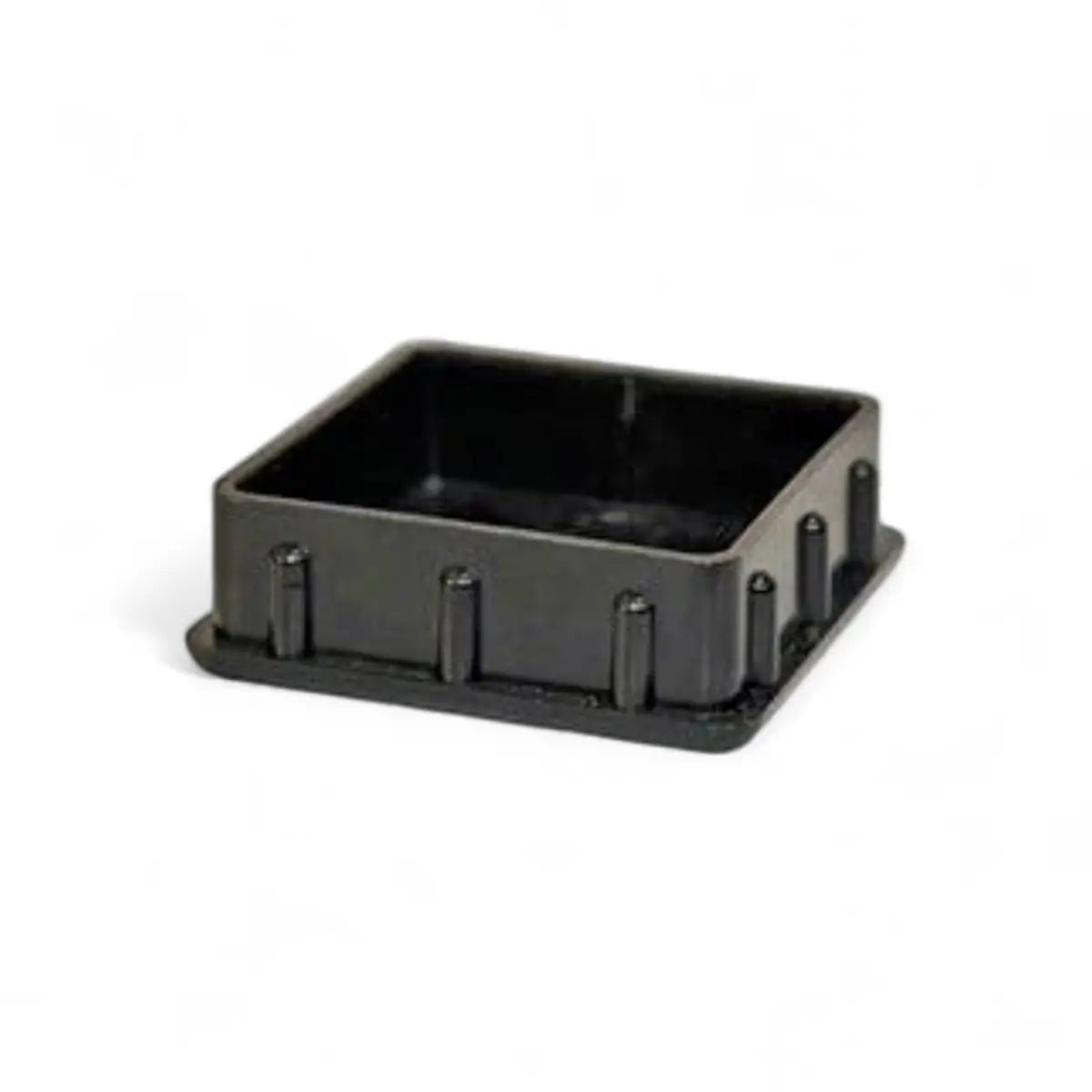 Square Plastic Tube Insert Plug - 25mm (4-Pack)