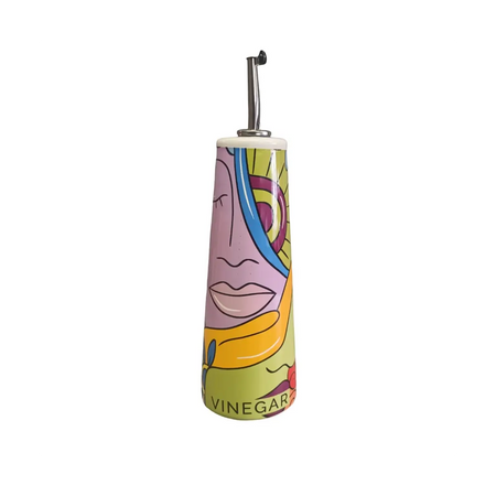 Ceramic vinegar dispenser bottle