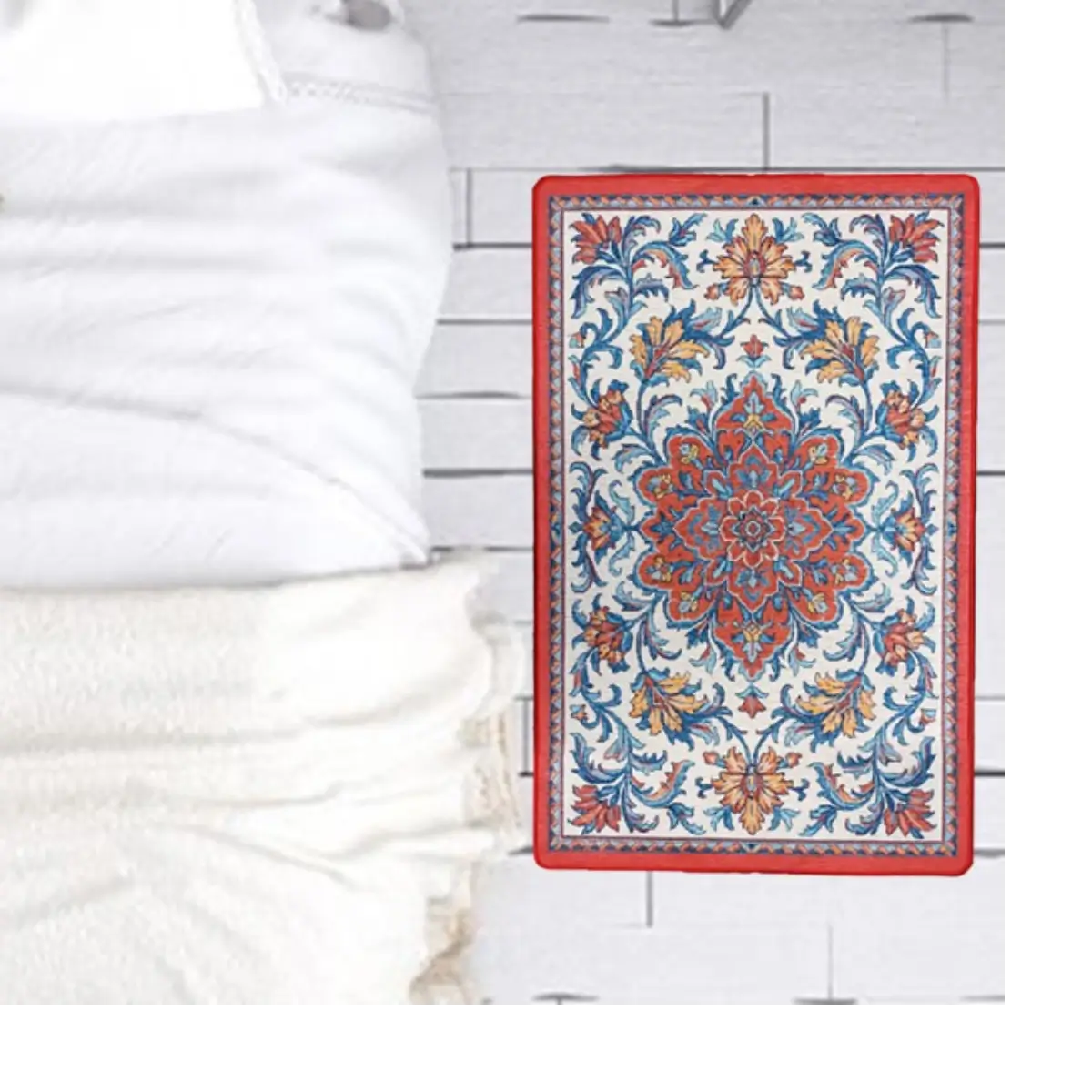 Ethnic pattern floor mat