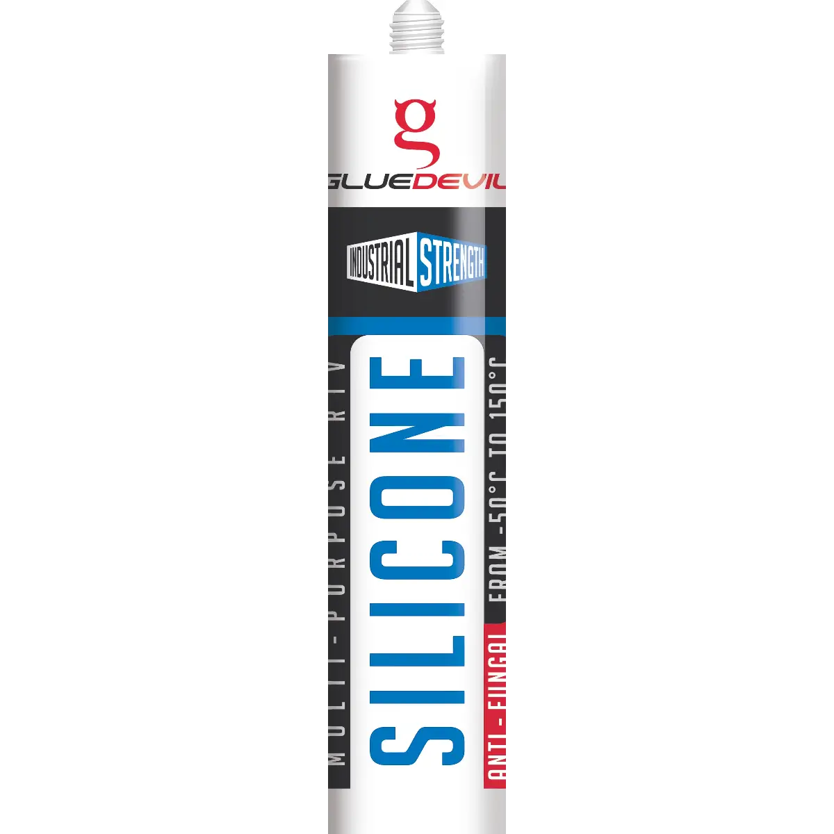 Grey silicone sealant tube
