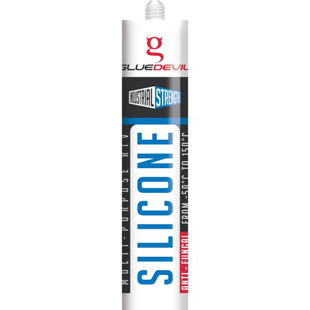 Grey silicone sealant tube