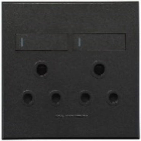 Double socket outlet 100mm square
