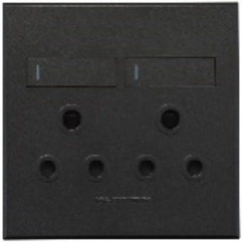 Double socket outlet 100mm square