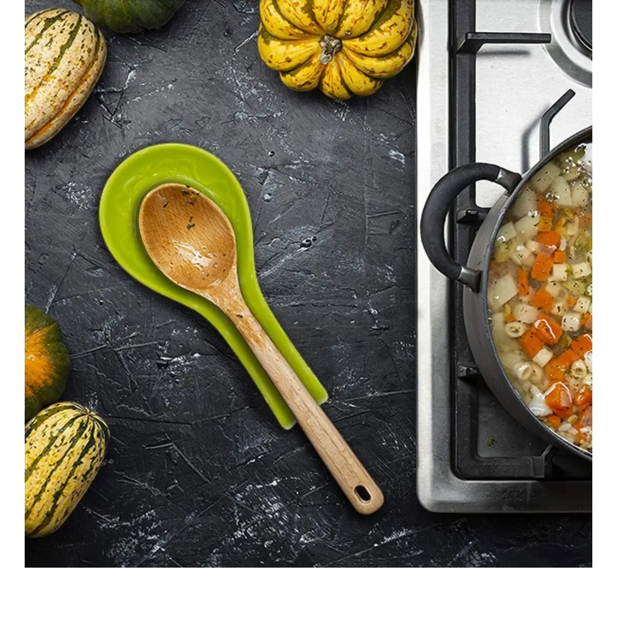 Ceramic spoon rest dish