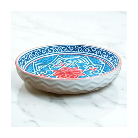 Embossed ceramic dish 15cm