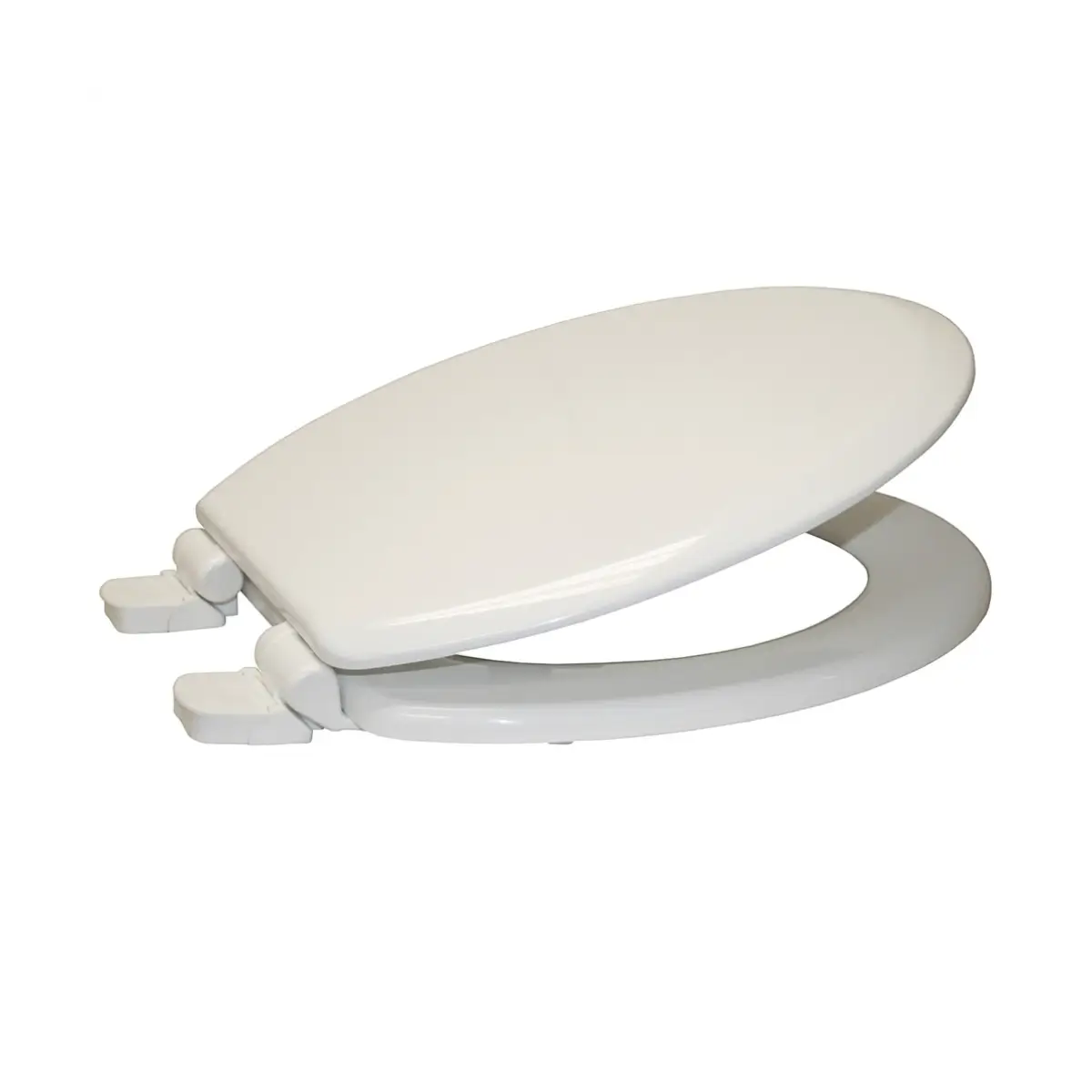 White toilet seat