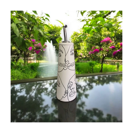 Ceramic vinegar bottle dispenser