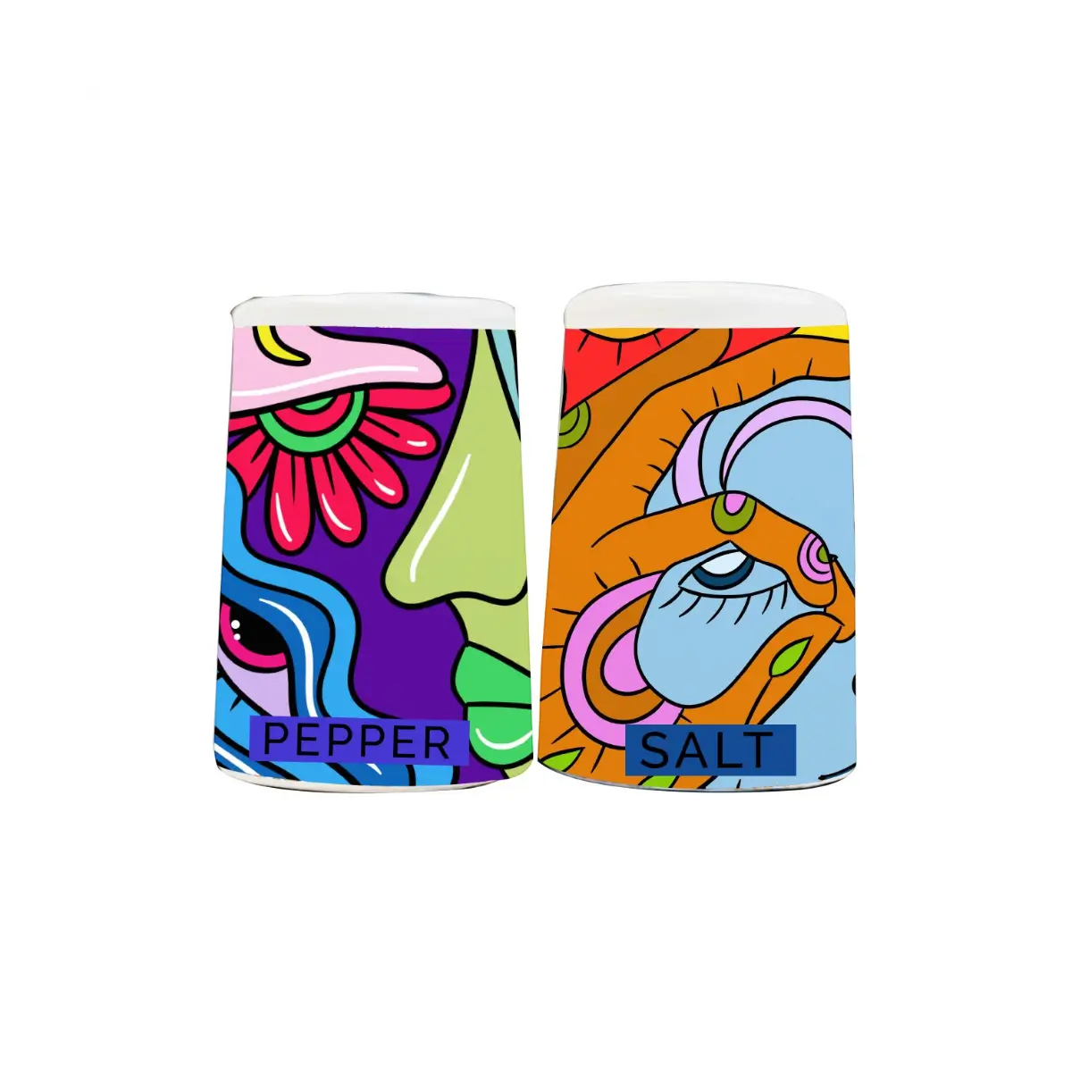 Ceramic salt pepper shakers