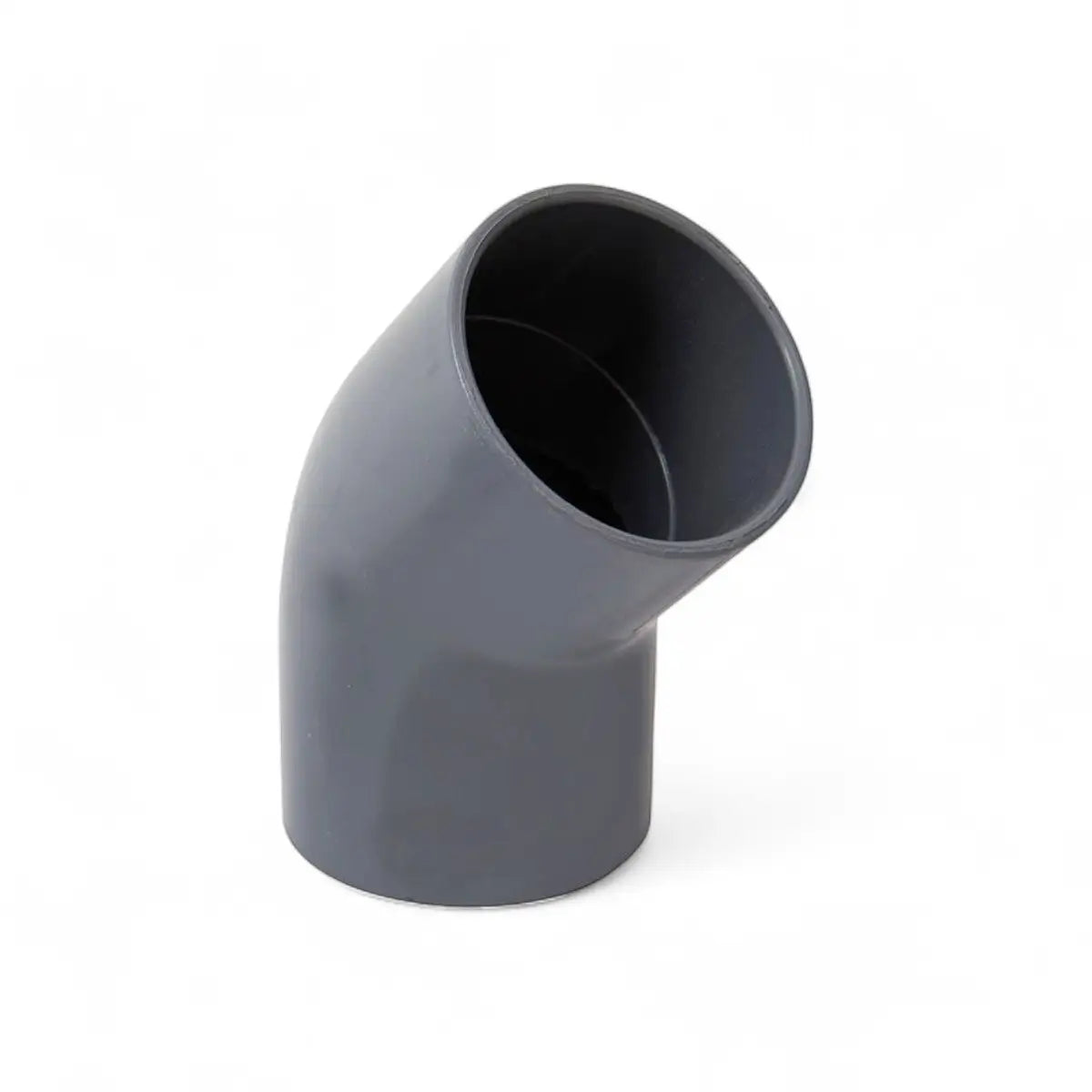 Grey PVC 45-Degree Elbow Fitting - 50mm