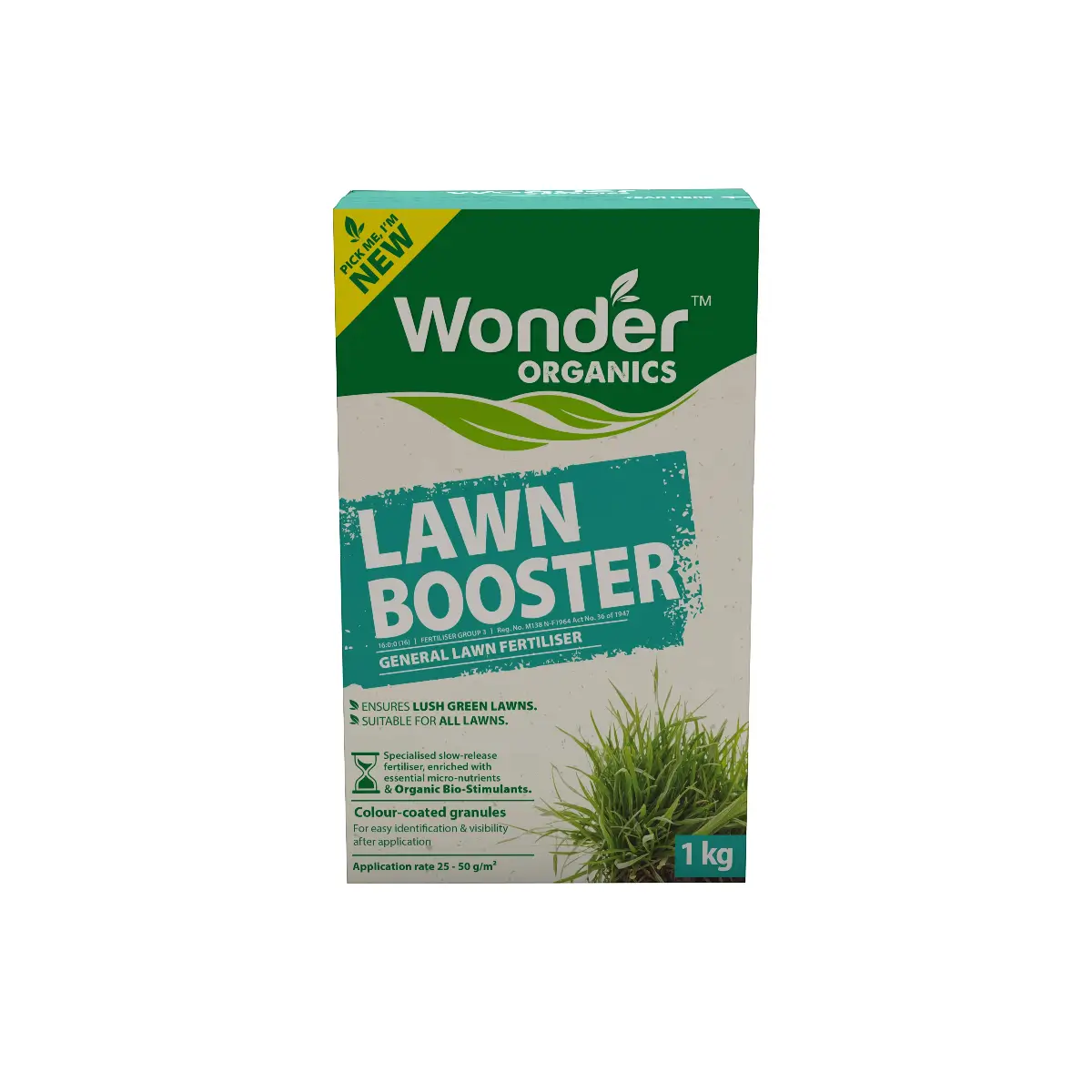 Wonder Lawn Booster fertilizer bag