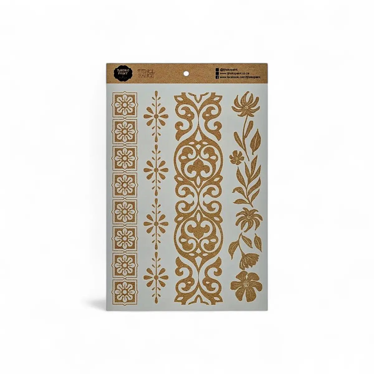 Tjhoko Paint 2024-A3-4 Elegant Borders Paint Stencils
