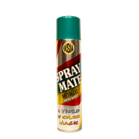 Metallic green spray paint