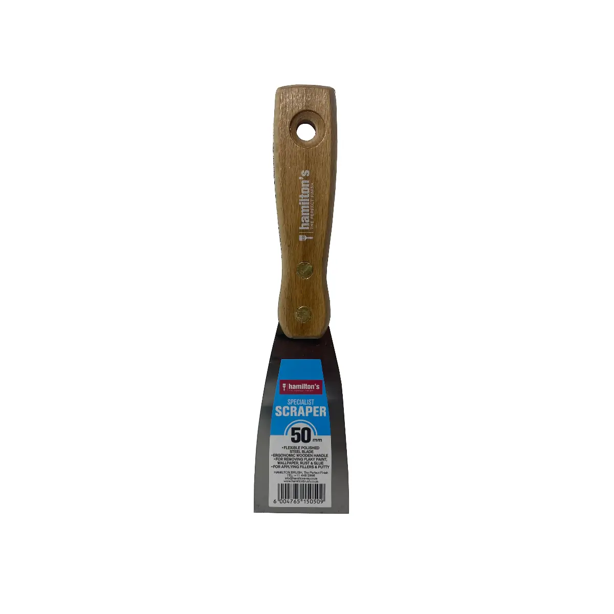 Wood handled paint scraper 50mm
