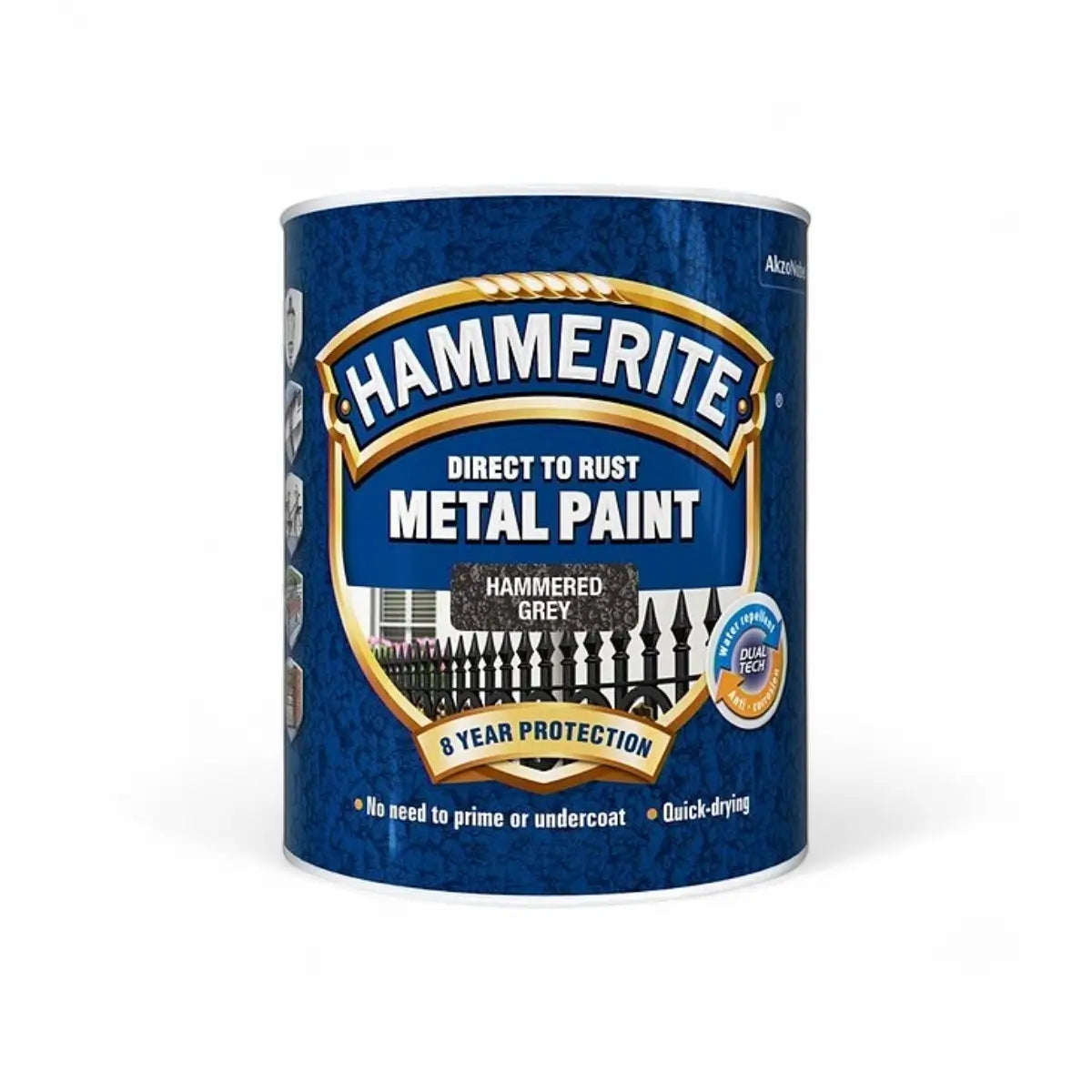Hammerite Dtr Sb Hammered Grey 1L Paint