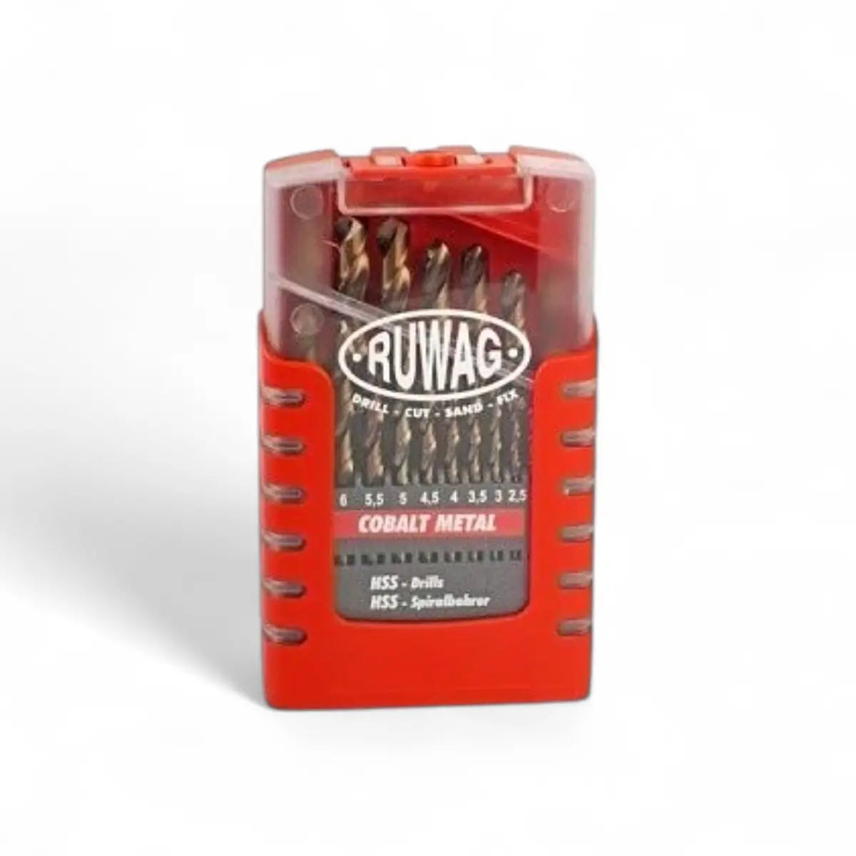 Cobalt Metal Drill Bit Set 1-10mm (19-Piece)