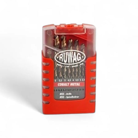 Cobalt Metal Drill Bit Set 1-10mm (19-Piece)