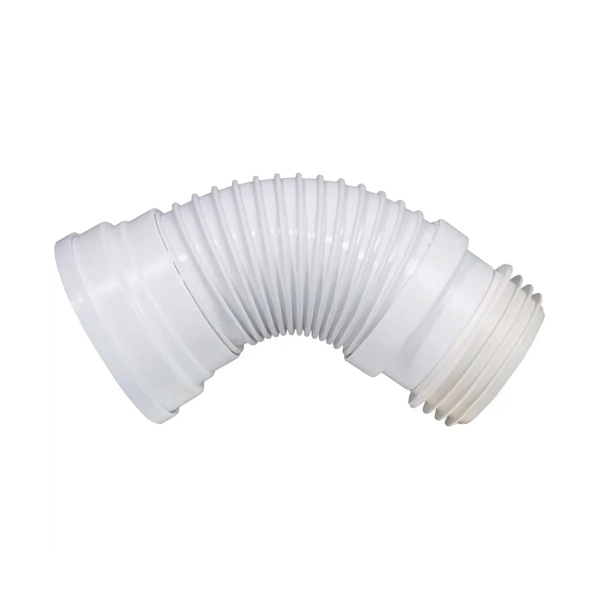 Short toilet pan connector fins