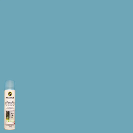 Mist blue sand blast spray