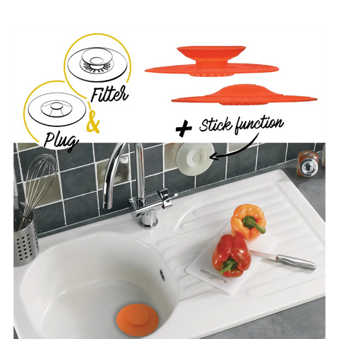 Red universal basin plug