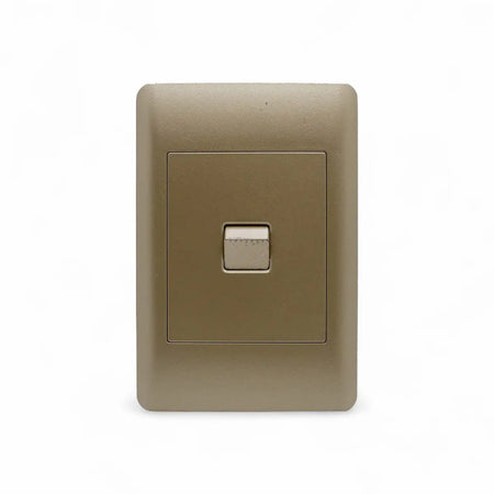 Lesco Apollo 100X50Mm 1Lever 2W Elegant Gold Light Switches
