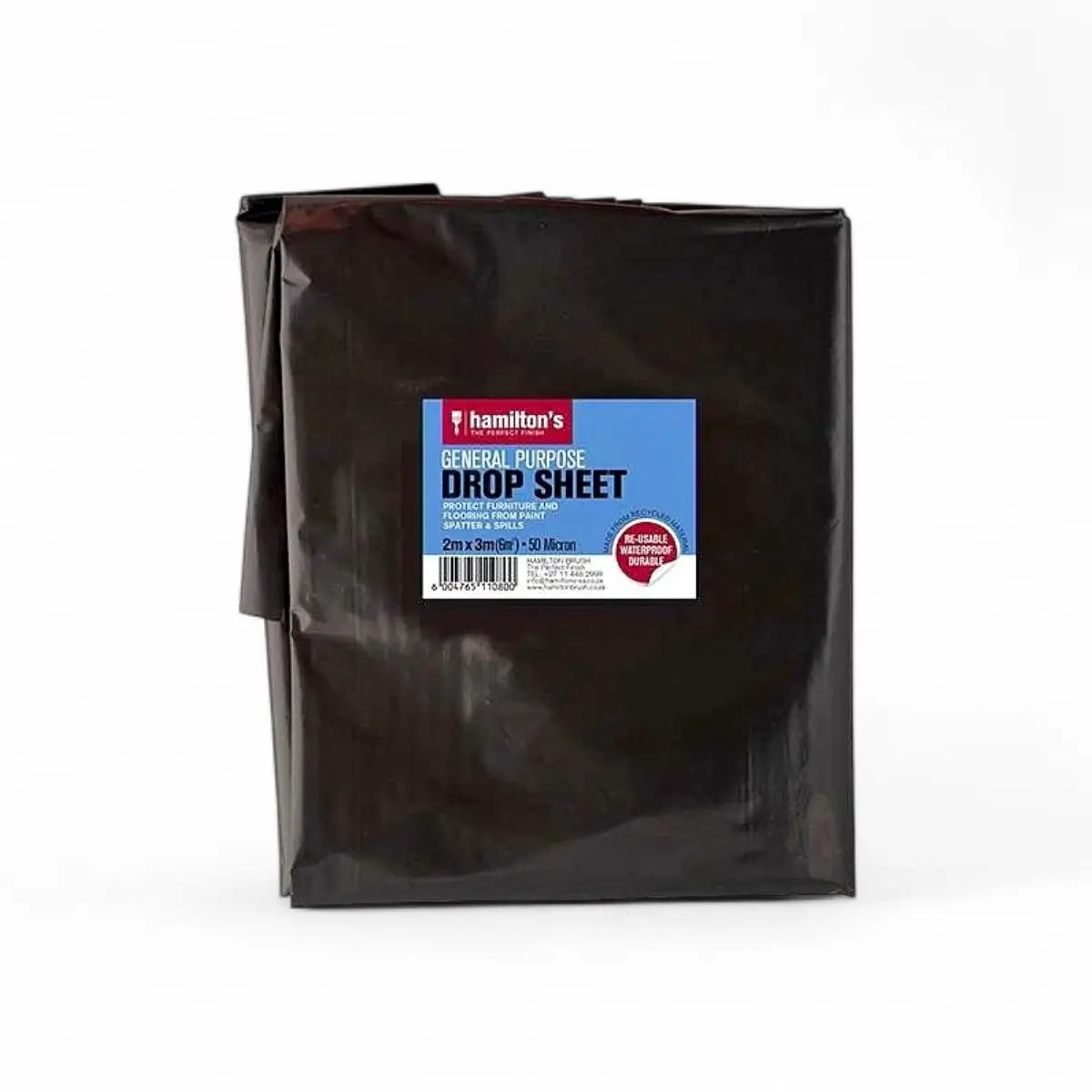 Hamiltons Plastic Drop Sheet 2M X 3M - 50Mic