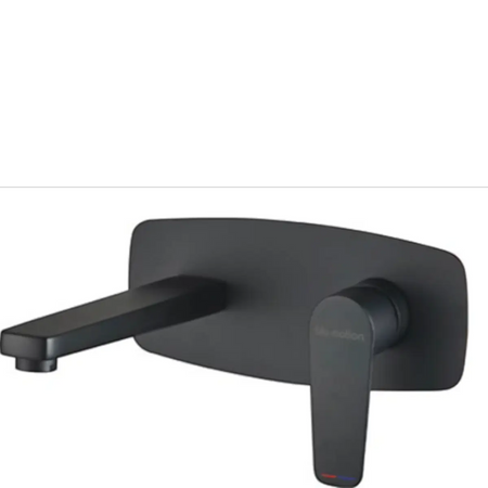 Black in wall basin mixer