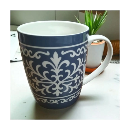 Patterned ceramic mug