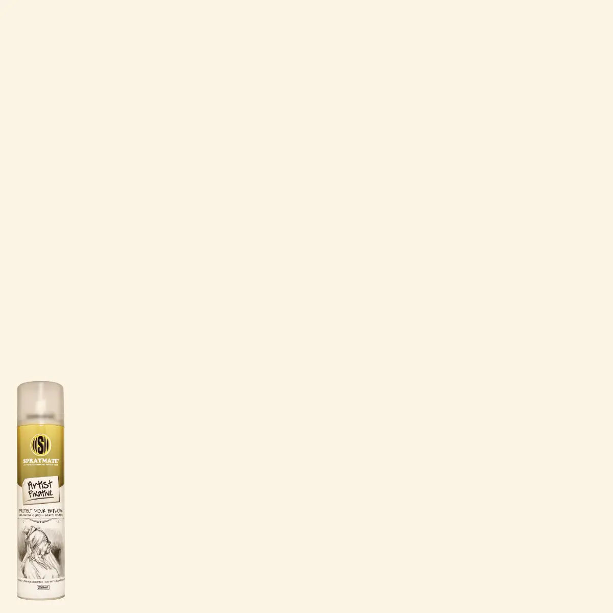 Matt fixative spray can
