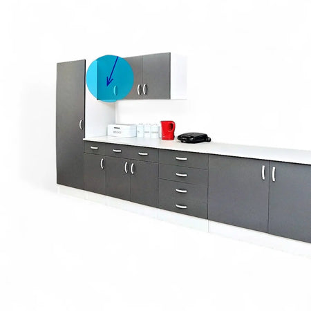Modular Standard 400mm Wall Cabinet - 1 Door Vermont Slate