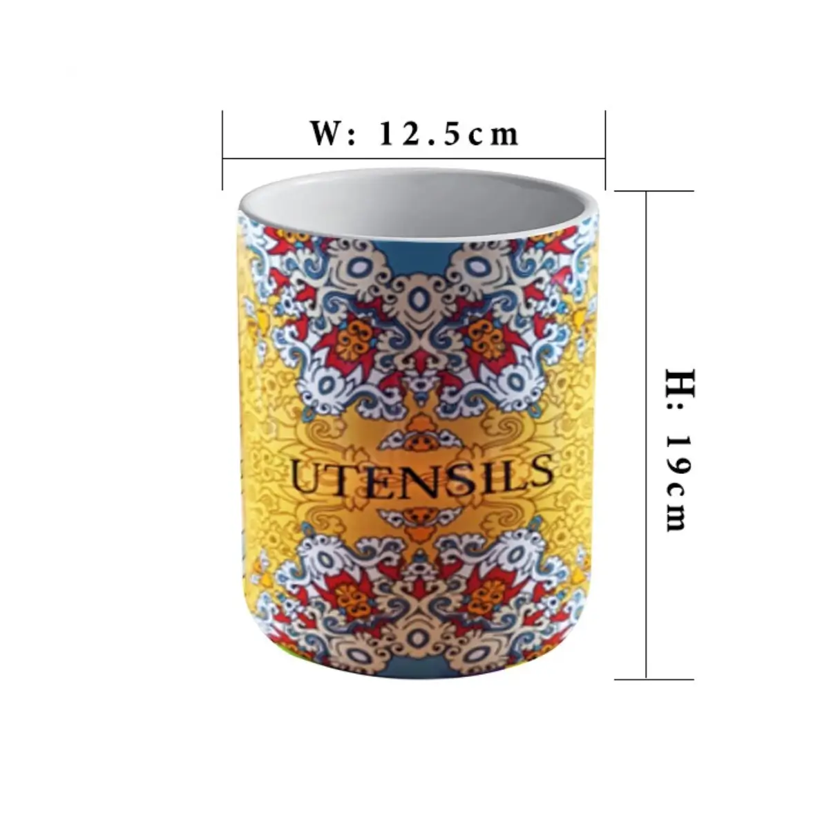 Ceramic utensil storage crock
