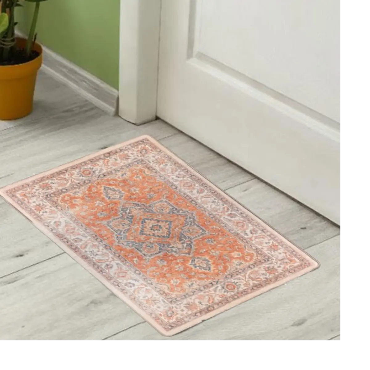 Ethnic patterned floor mat