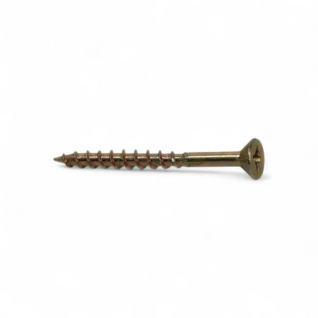 Yellow Passivated Chipboard Screw (400-Pack)