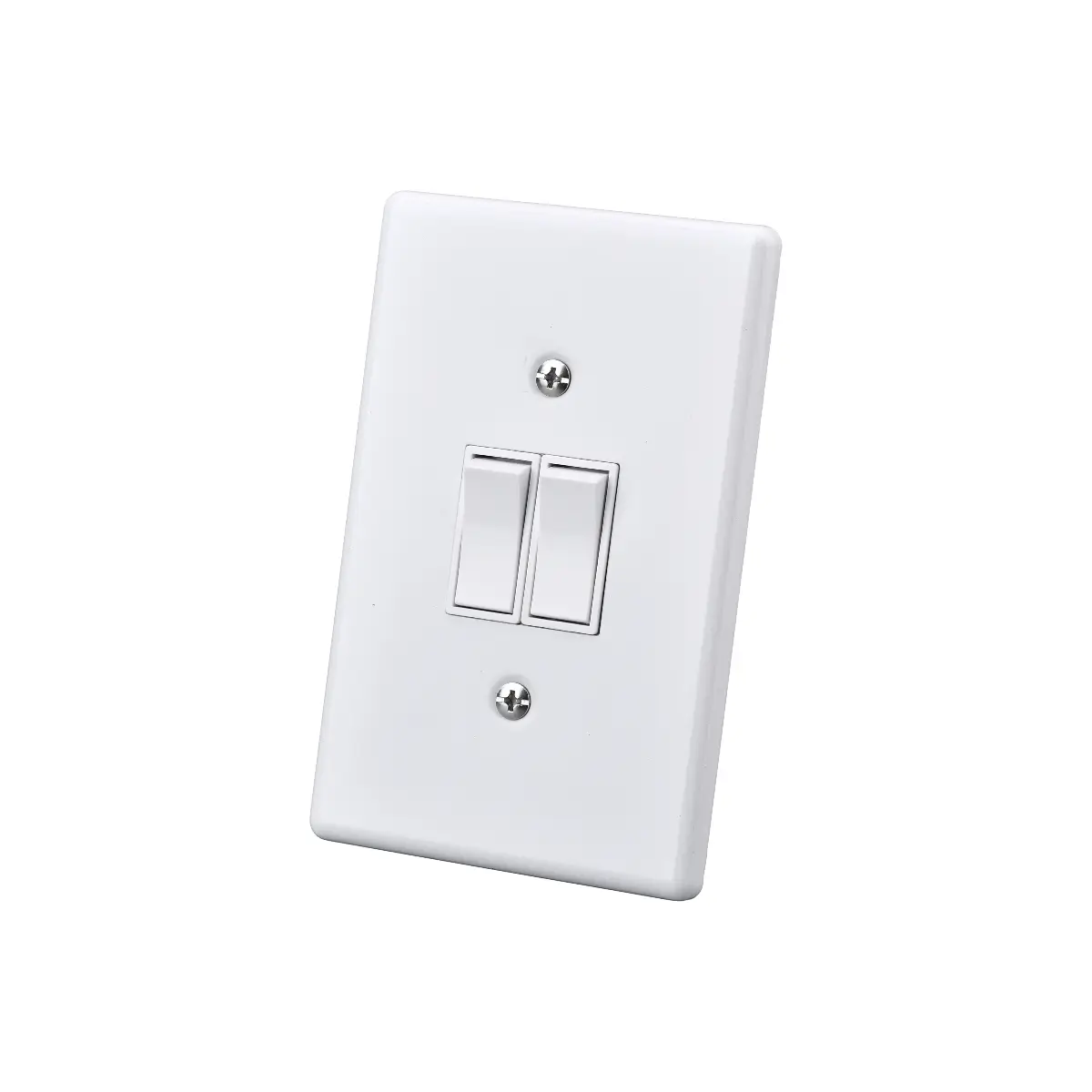 Two lever steel wall switch