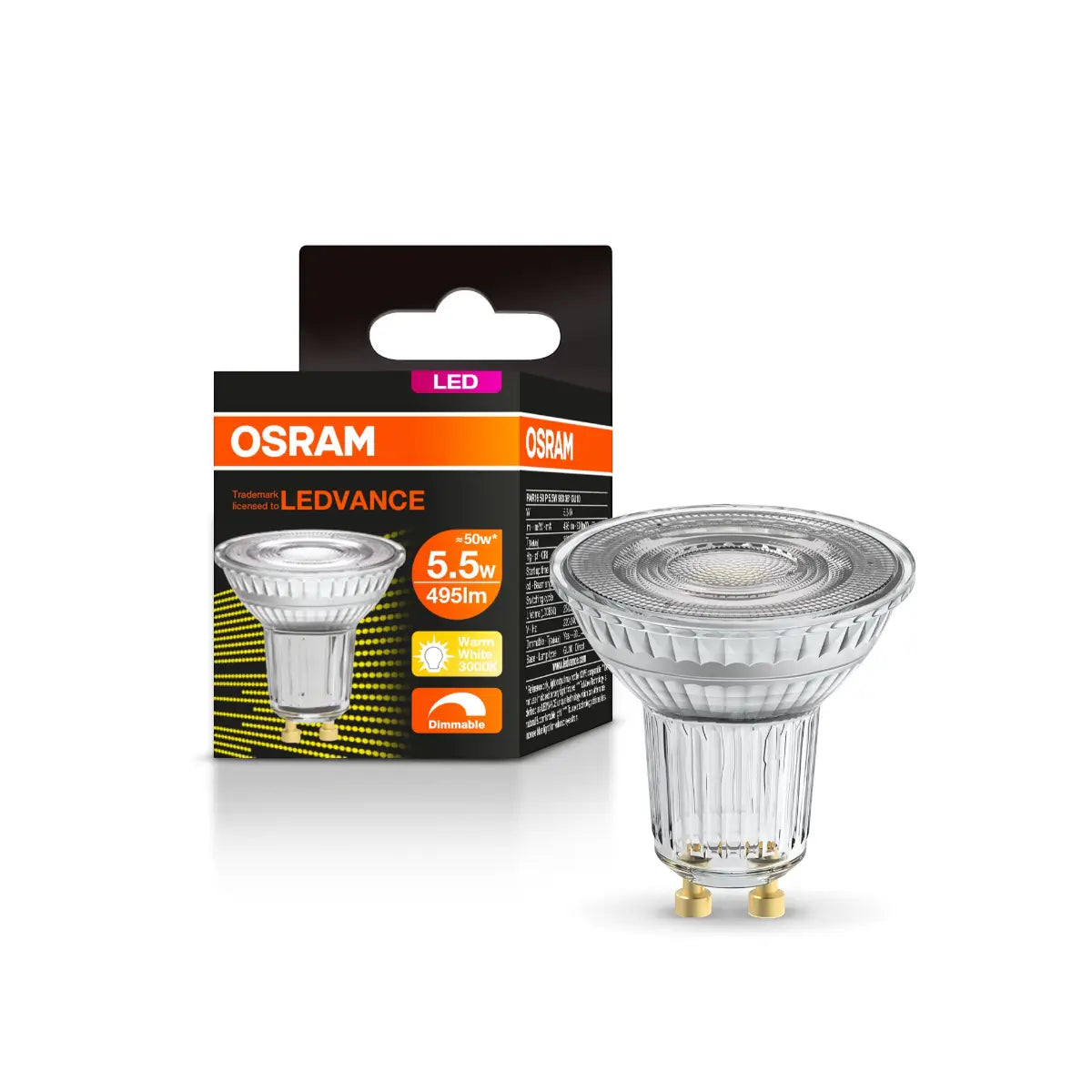 GU10 warm white dimmable spotlight