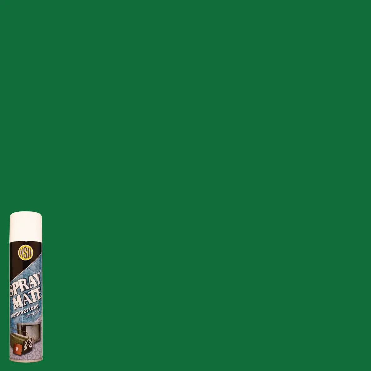 Green hammertone spray paint