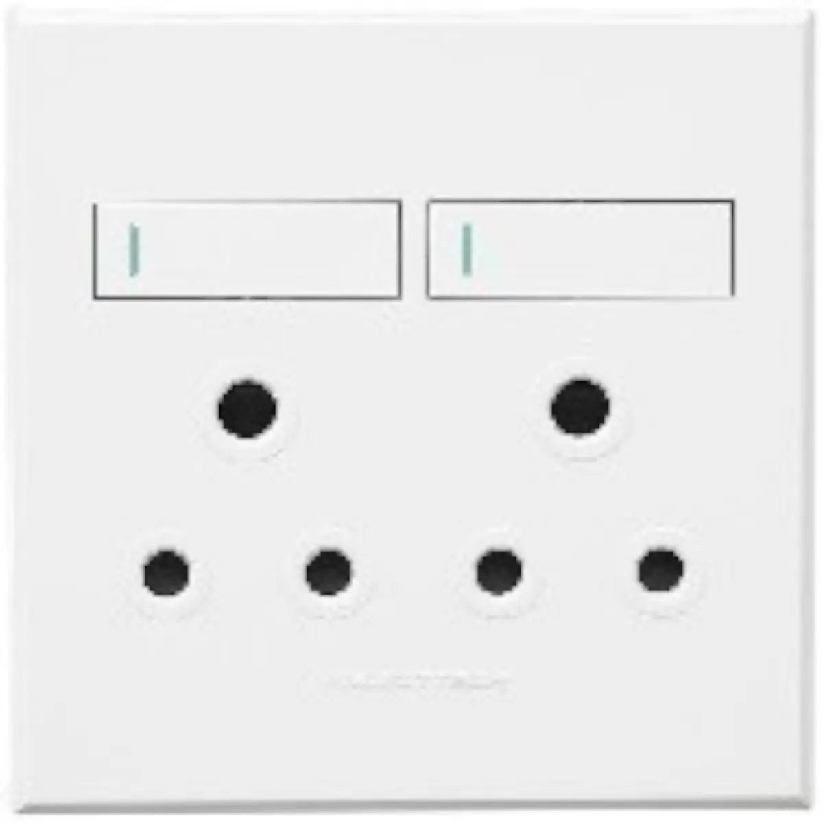 Double socket outlet 100mm