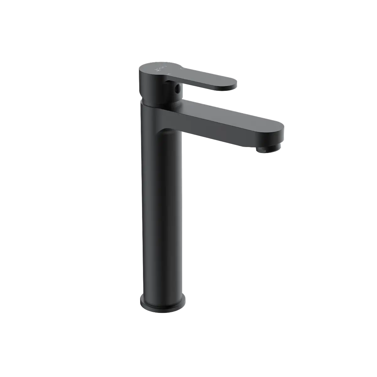 Black raised basin mixer