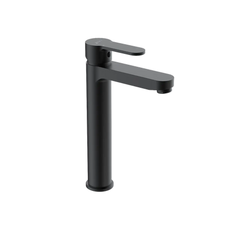 Black raised basin mixer