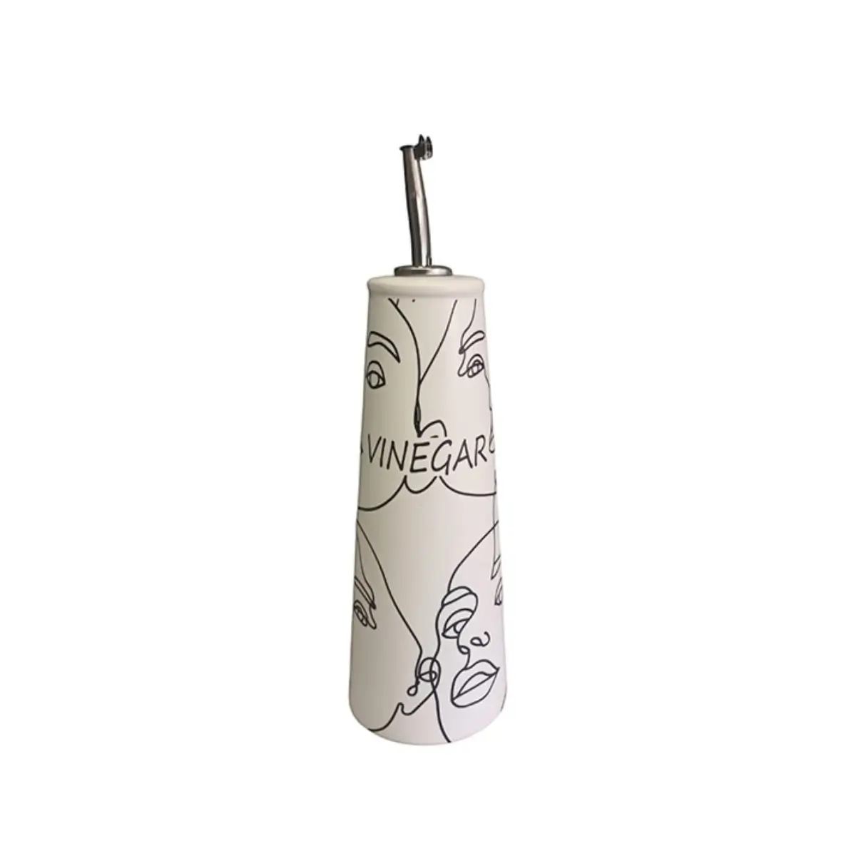 Ceramic vinegar dispenser bottle