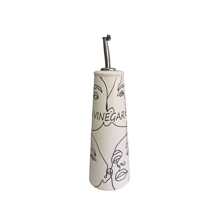 Ceramic vinegar dispenser bottle
