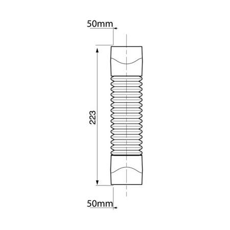 50mm flexible female connector