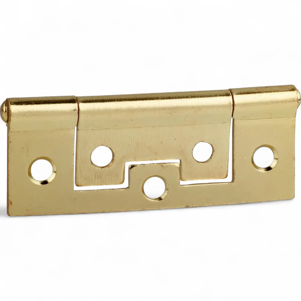 Brass Plated Flush Hinge (2-Pack)