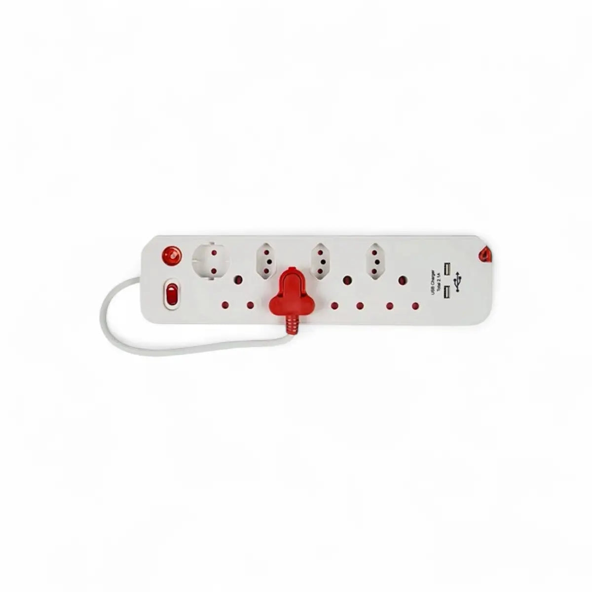 Gentech 8-Way Multiplug With Surge Protection, Switch & 2.1A Usb