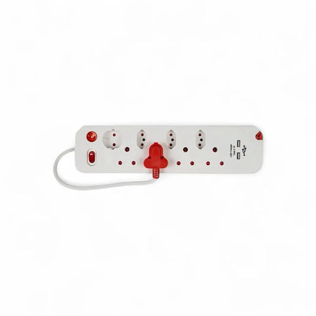 Gentech 8-Way Multiplug With Surge Protection, Switch & 2.1A Usb