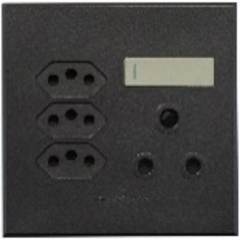 Triple socket outlet V slim