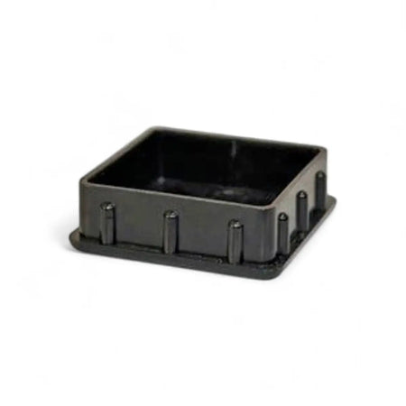 Square Plastic Tube Insert Plug - 15mm (4-Pack)